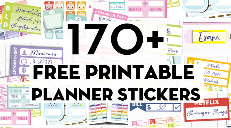 170+ Free Planner Stickers - Lovely Planner