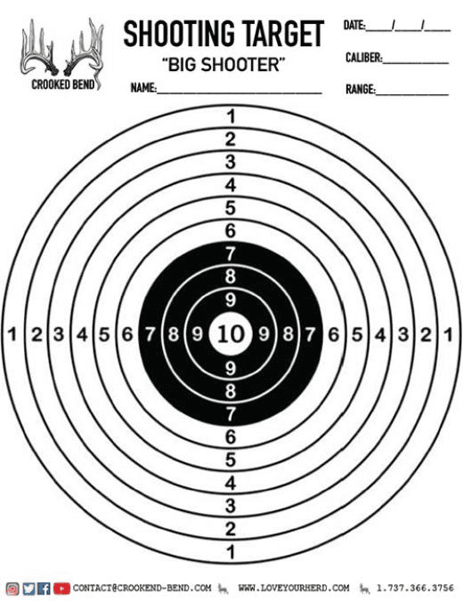 FREE Printable Shooting Targets | Shop | Crooked Bend