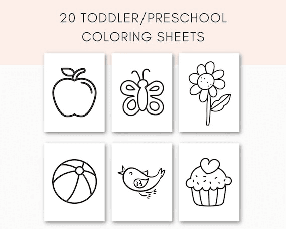 Preschool Coloring Printable, Toddler Coloring, Toddler Activities ...