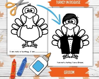 Disguise a Turkey Thanksgiving Printable Crafts for Kids and ...