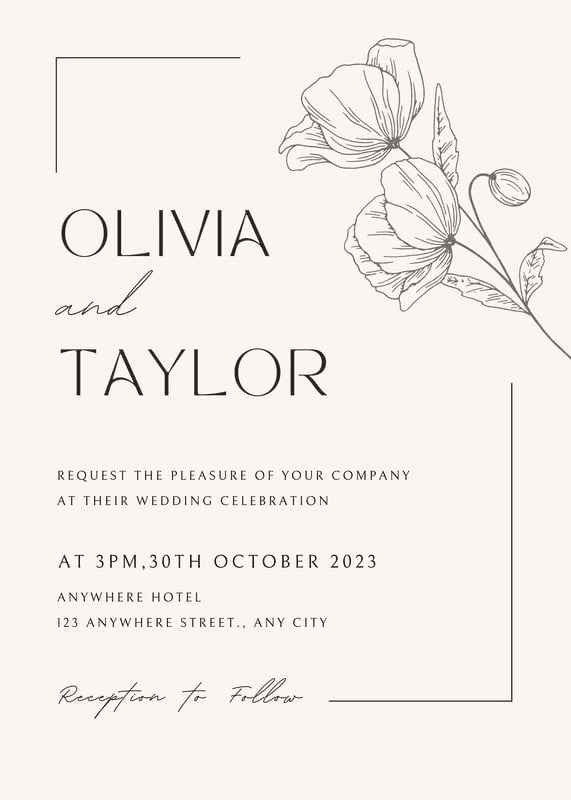 Wedding invitation templates to customize for free | Canva