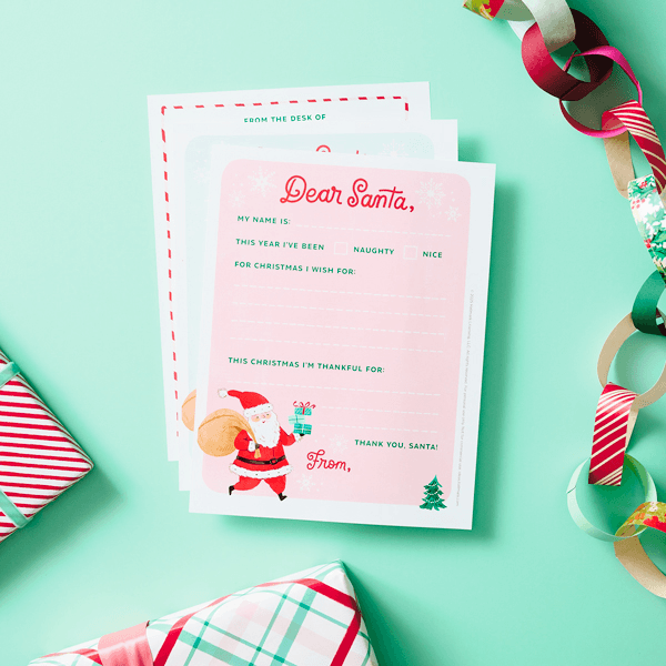 Santa Letter Template | Hallmark Ideas & Inspiration
