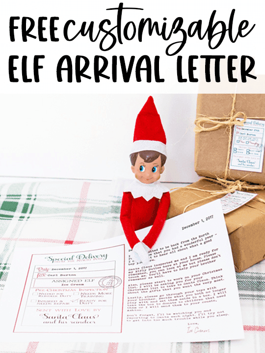 Elf Return Letter Free Printable - Free Editable Arrival Letter ...
