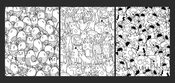 105+ Thousand Animal Adult Coloring Book Page Royalty-Free Images ...