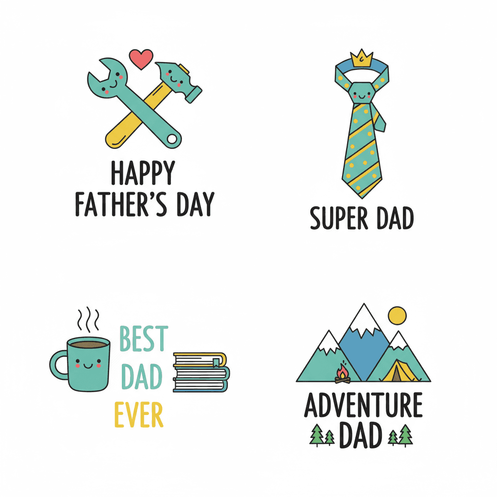 AI Generated: free printable father's day cards