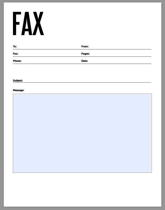 Professional Fax Cover Sheets | Printable Templates for Business ...