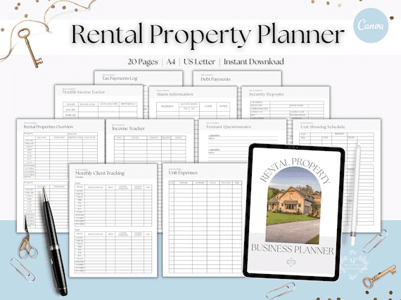 Rental Property Owner Management Kit, Rental Owner Printable ...