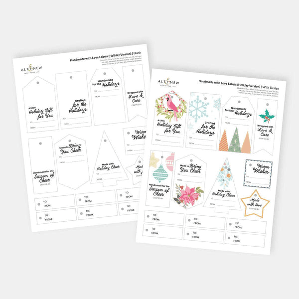 FREE Printable Holiday Gift Tags | Handmade with Love Labels by ...