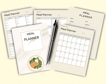 Monthly Meal Planner, Meal Planner Printable, Monthly Menu Planner ...