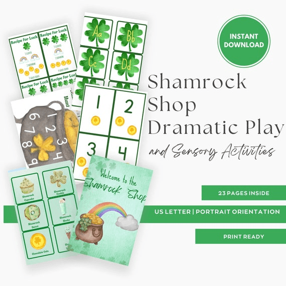 St. Patrick's Day Shamrock Shop Dramatic Play Center, Preschool ...