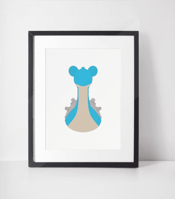 LAPRAS | Minimalist Print | Portrait | Poster | Printable Wall Art ...