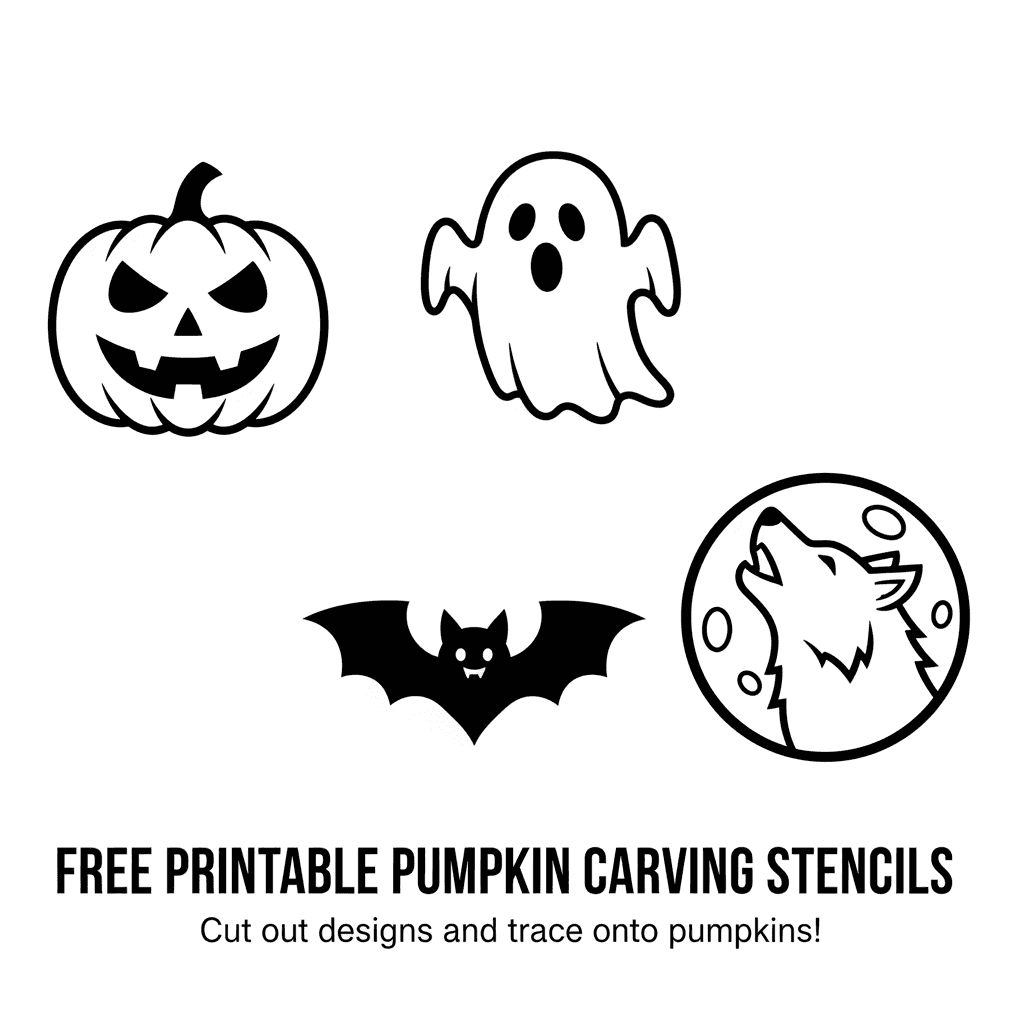 AI Generated: free printable pumpkin carving stencils