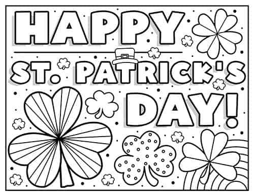 St Patrick's Day Worksheets (Free Printables) - Superstar Worksheets