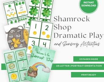 St. Patrick's Day Shamrock Shop Dramatic Play Center, Preschool ...
