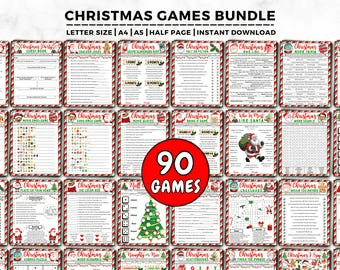 Christmas Games Bundle, 90 Christmas Party Games for Adults and ...