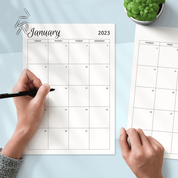 2025-2026 Monthly Calendar Printable, Two-page Planner (PDF) - Etsy