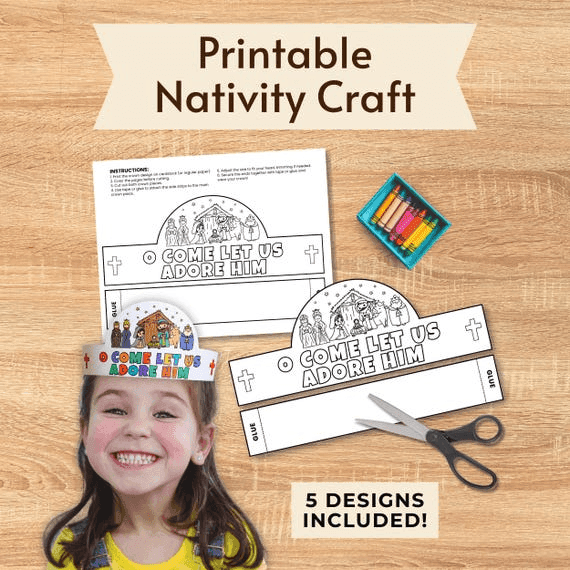 Nativity Activity Printable Sunday School Craft for Kids Printable ...