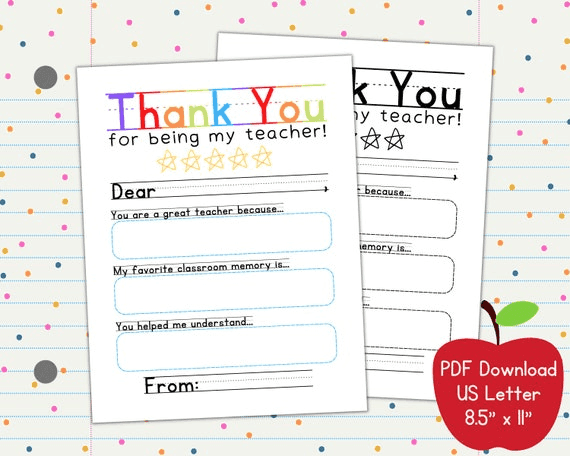 Thank You for Being an Awesome Teacher, Teacher Appreciation Week ...