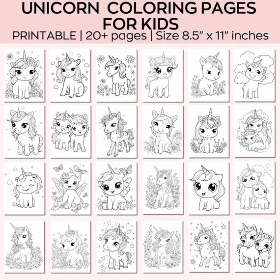 Unicorn Coloring Pages, Kids Coloring Pages, Girls Coloring Pages ...