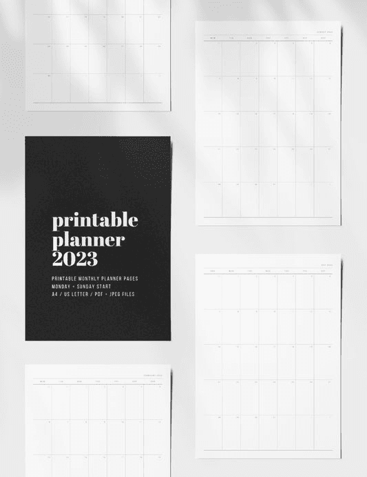 Printables: Calendars, Planners, Vision Board and Affirmation ...