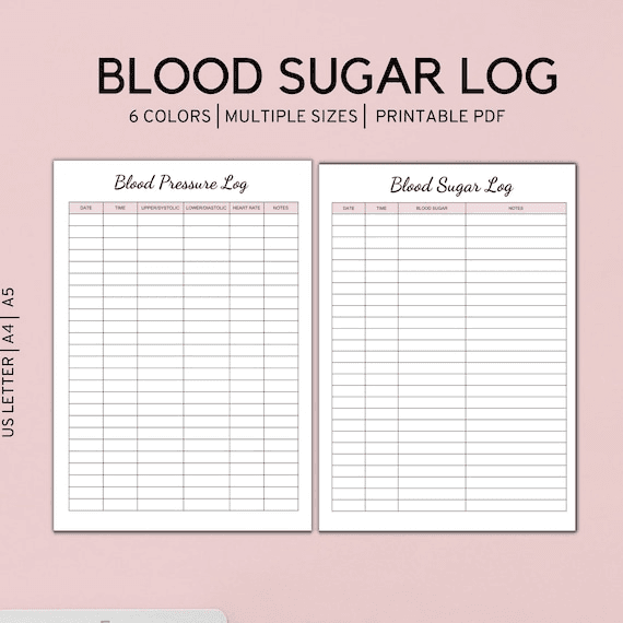 Diabetic Log Books Free Log Printable, Tracker Editable Printable ...